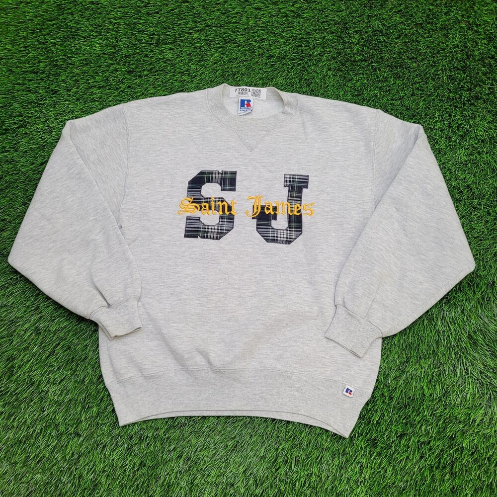 Vintage Saint-James Sweatshirt Womens Medium 20x24 Gray USA